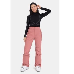 Halfdays X Ilia Alessandra Ski Pants Size Large Blush Pink NEW